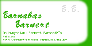 barnabas barnert business card